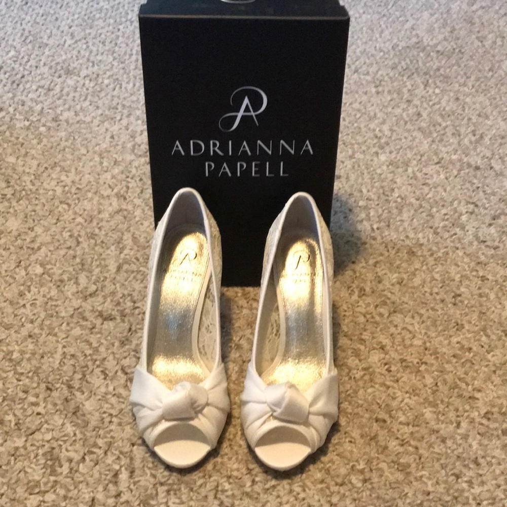 Adrianna Papell ivory heels